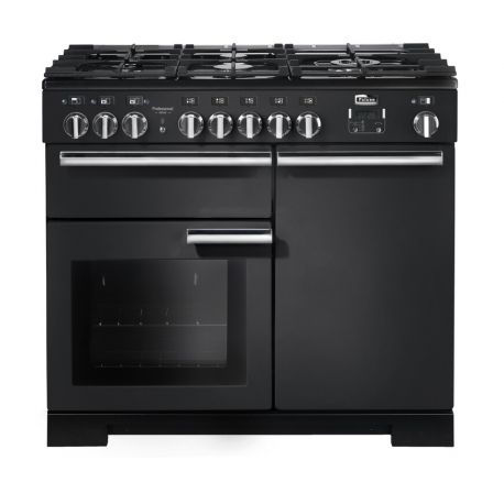 Cuisinière FALCON Professional + 100 deluxe mixte charbon noir - PDL100DFCB/C