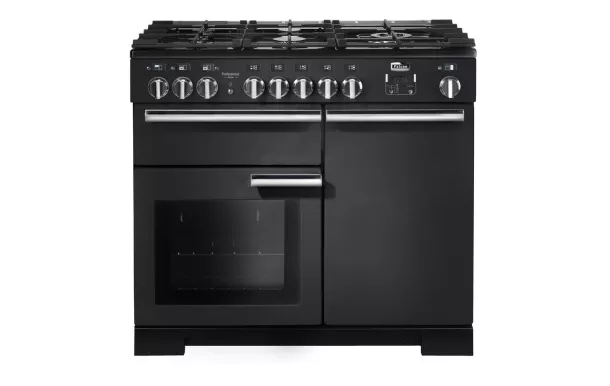 Cuisinière FALCON Professional + 100 deluxe mixte charbon noir - PDL100DFCB/C