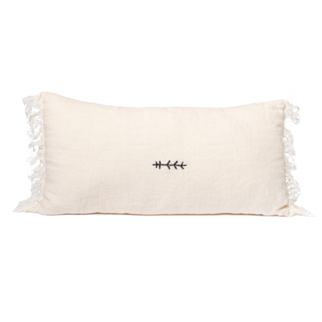BED AND PHILISOPHY - COUSSIN BRODE BELLA 30 X 30 CM LIN