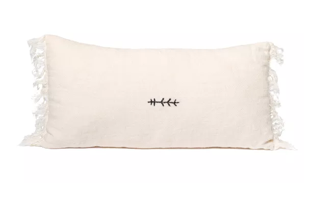 BED AND PHILISOPHY - COUSSIN BRODE BELLA 30 X 30 CM LIN
