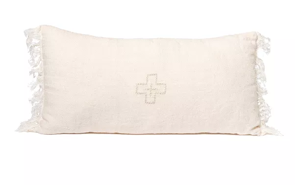 BED AND PHILISOPHY - COUSSIN BRODE BELLA 30 X 30 CM LIN