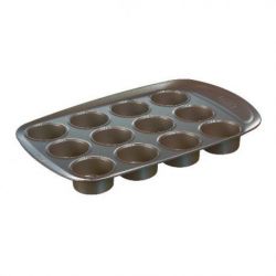 PYREX MOULE 12 MUFFIN 38X25 METAL ASIMETRIA AS12BU0/7146