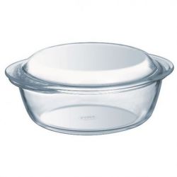 PYREX COCOTTE SLEEVE VERRE 2.2L PYREX ESSENTIALS*2 208A000/7143