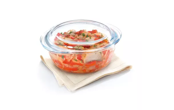 PYREX COCOTTE SLEEVE VERRE 2.2L PYREX ESSENTIALS*2 208A000/7143