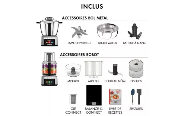 MAGIMIX ROBOT CUISEUR COOK EXPERT CONNECT PREMIUM - 18916
