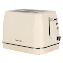 BRANDT TOASTER 2 TRANCHES 870W CREME TO2T870C