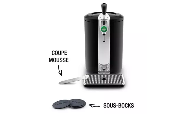 KRUPS Machine à bière Compact Noire Beertender - YY4808FD