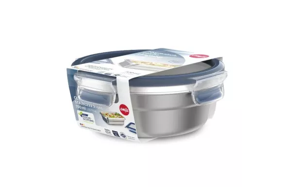 EMSA CLIP & CLOSE INOX Boîte de conservation ronde N1150200