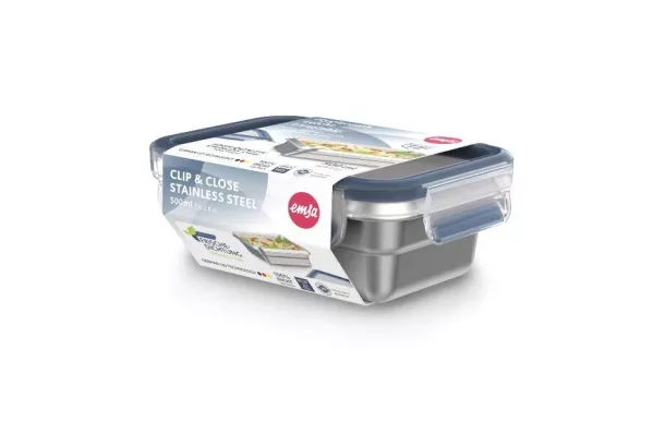 EMSA CLIP & CLOSE INOX Boîte de conservation recta N1150300