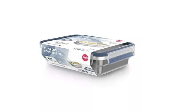 EMSA CLIP & CLOSE INOX Boîte de conservation recta N1150500