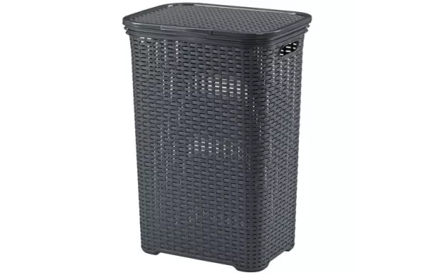 KELA CORBEILLE LINGE BRASILIA ANTHRACITE 43,5X33,5 23412