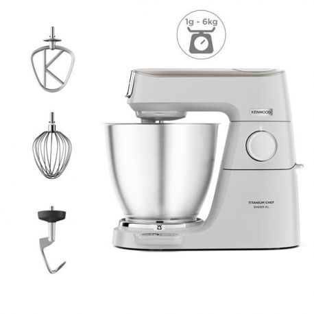 KENWOOD Robot pâtissier - Titanium Chef Baker XL - KVL65001WH