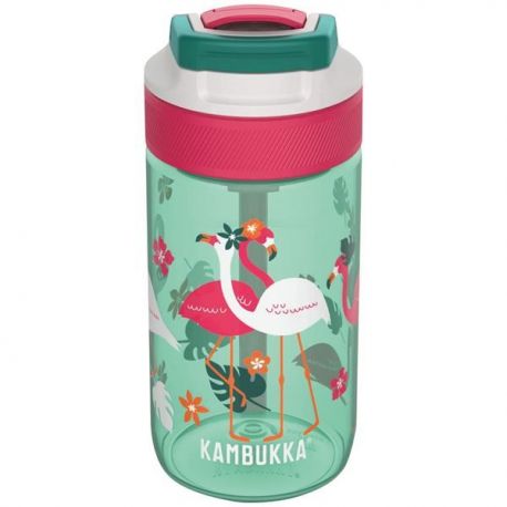 KAMBUKKA BIBO GOURDE ENFANT LAGOON 400ML PINK FLAM 11-04038