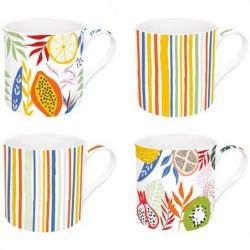 EASY LIFE TUTTI FRUTTI COFFRET 4 MUGS 30CL 179TUTF