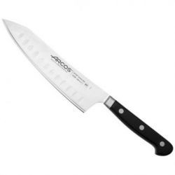 ARCOS Couteau Rocking Santoku alvéolé 18 cm - Opera