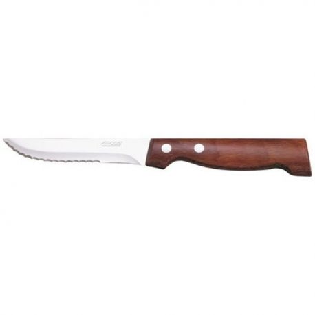 ARCOS Couteau à steak Côte à l'os lame crantée 11 cm - Bois Brun