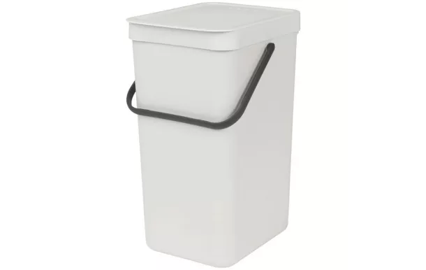 BRABANTIA POUBELLE SORT & GO 16L LIGHT GREY 213465