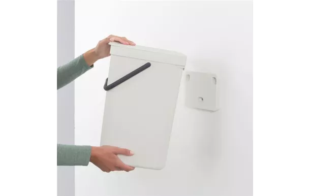 BRABANTIA POUBELLE SORT & GO 16L LIGHT GREY 213465