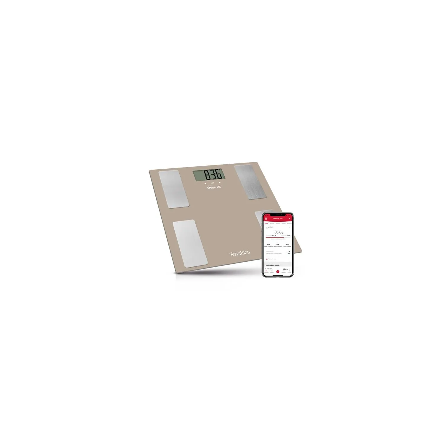 TERRAILLON Pèse-personne Impédancemètre - COACHCONNECT15125