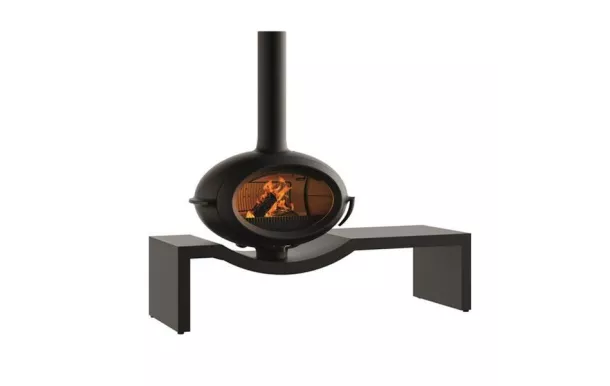 INVICTA Poêle à bois vintage brio sur banc 7 kW - P648124
