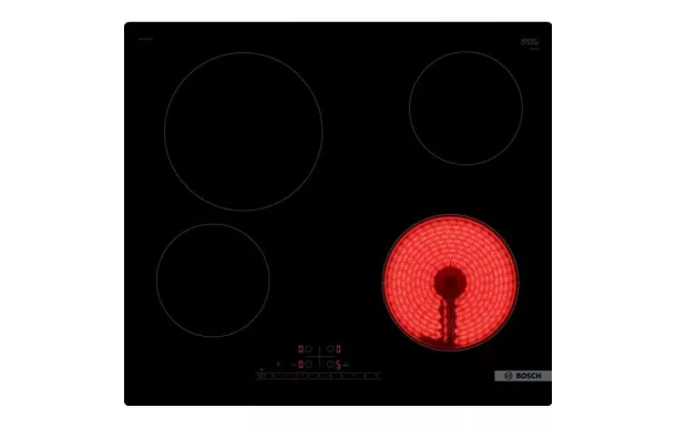 BOSCH Table de cuisson vitrocéramique 4 foyers - PKE611FN8E