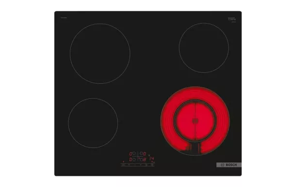 BOSCH Table de cuisson vitrocéramique 4 foyers - PKF611BB8E