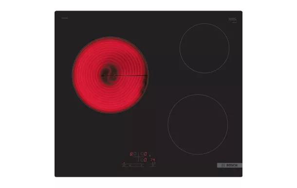 BOSCH Table de cuisson vitrocéramique 3 foyers - PKM611BB8E