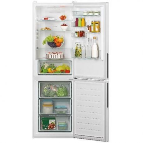 CANDY Réfrigérateur 2 portes combiné 341 litres - CCE3T618EW