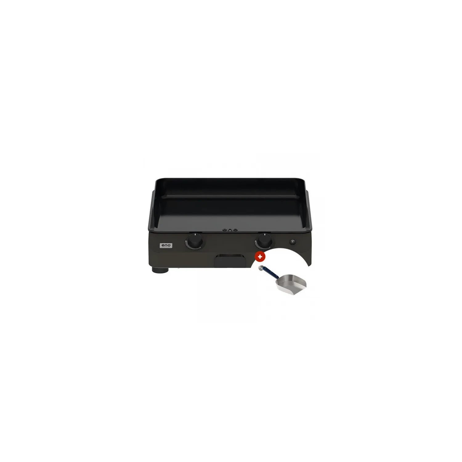 Plancha Gaz ENO Initial 50 2 Brûleurs – Plaque Fonte Émaillée 6300W - vue 3
