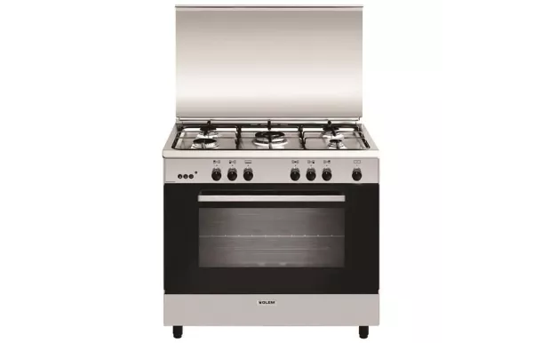 GLEM Cuisinière à gaz grande largeur inox - GA960MIX2