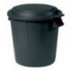 EDA POUBELLE IMM.50L NOIR+COUVERCLE 79557 NO