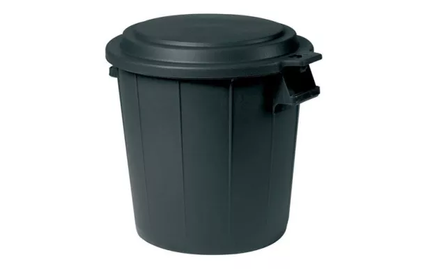 EDA POUBELLE IMM.50L NOIR+COUVERCLE 79557 NO