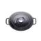 CHASSEUR Cocotte en fonte ovale 25 cm Noire - Sublime