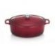 CHASSEUR Cocotte en fonte ovale 31 cm Wine Sublime - PUC473121