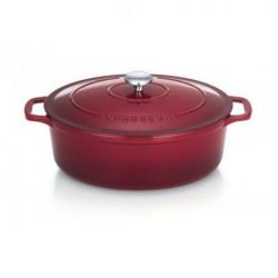 CHASSEUR Cocotte en fonte ovale 31 cm Wine Sublime - PUC473121