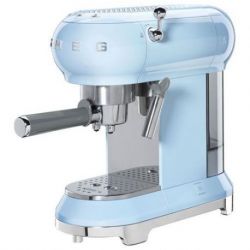 SMEG Machine à café Expresso Bleu Azur Années 50 - ECF01PBEU
