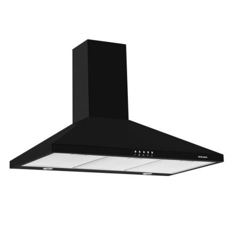 GLEM Hotte décorative 90 cm noire 500 m3/h - GHP945BK