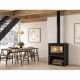 NORDICA Poêle à bois 8,8 kw buches de 30 cm - DANTEAVECBUCHERNOIR