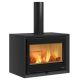 NORDICA Poêle bois 8,8 kW émaillé noir - DANTENOIR