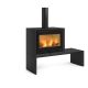 NORDICA Poêle bois 8,8 kW émaillé noir - DANTENOIR