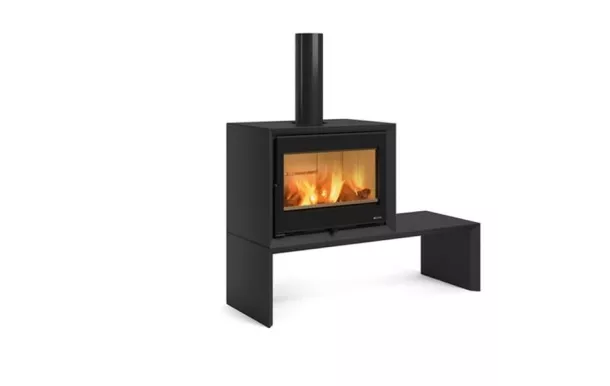 NORDICA Poêle bois 8,8 kW émaillé noir - DANTENOIR