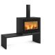 NORDICA Poêle bois 8,8 kW émaillé noir - DANTENOIR