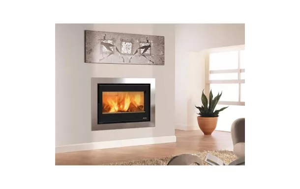 NORDICA Insert Foyer bois 8 kW buches de 33 cm  - INSERTO80WIDE2.0