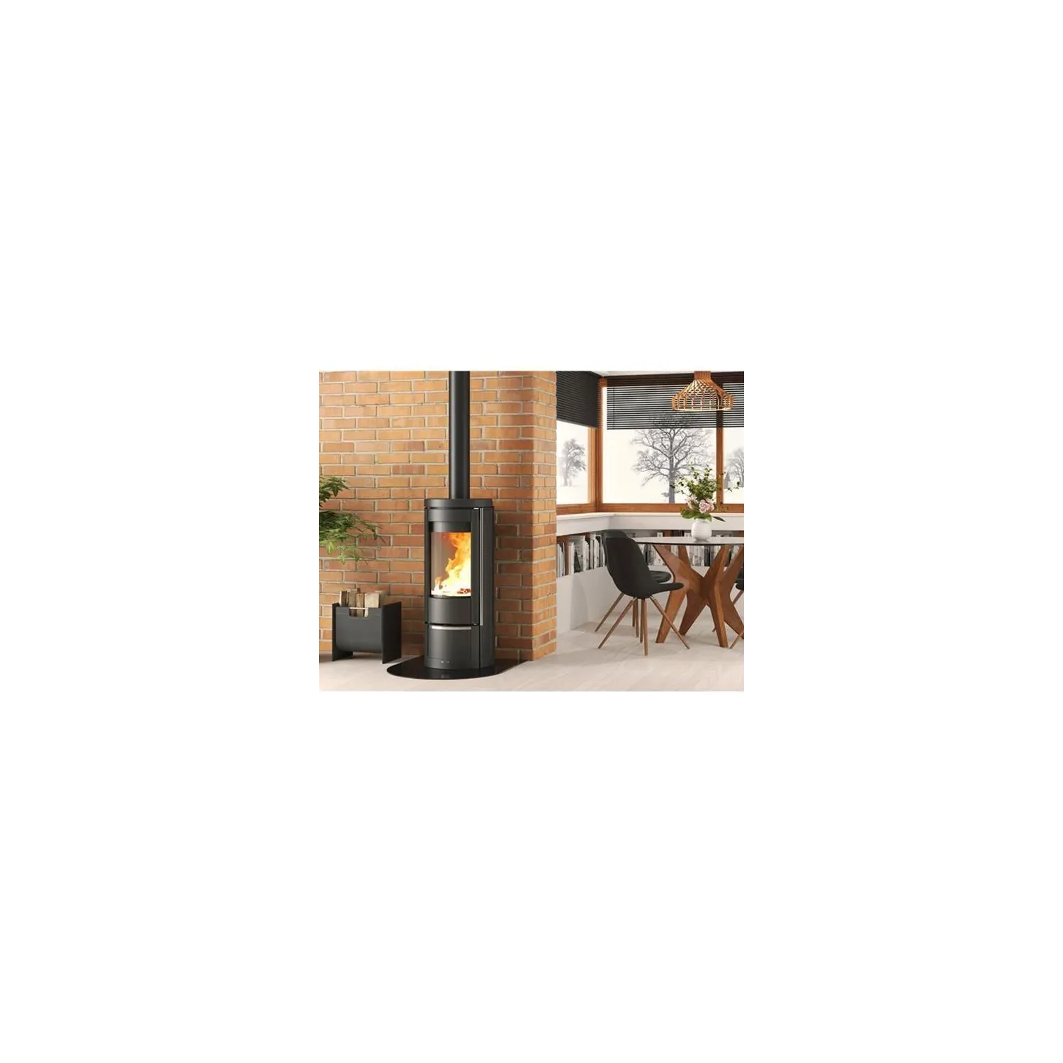 NORDICA Poêle bois Marlena 7 5 kW buche de 25 cm MARLENA