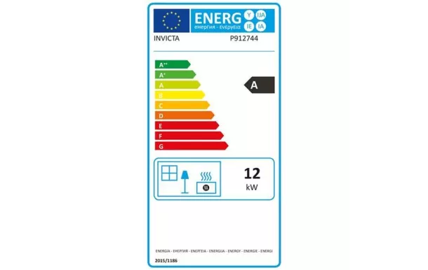 INVICTA Poêle bois Elton 12 kw buches de 80 cm - P912744