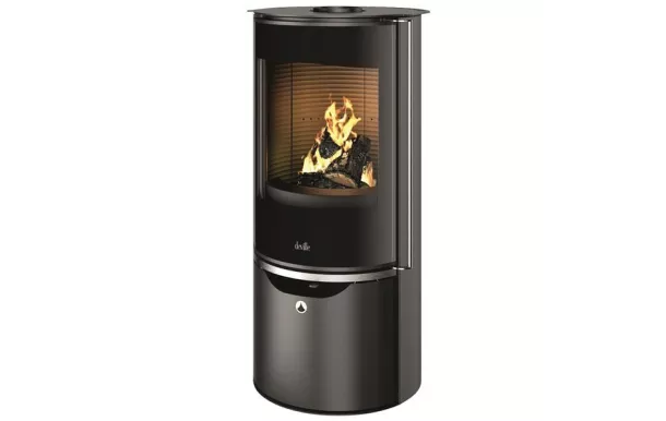 DEVILLE Poele bois Eguzki étanche 6kW buches de 40 cm - C077BX.06