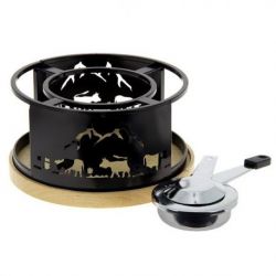 TABLE ET COOK VACHE*RECHAUD FONDUE PLATEAU BOIS* 3008209F