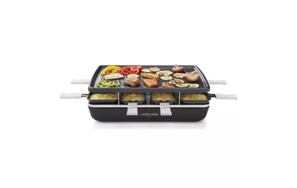 LAGRANGE Raclette Grill Crêpes 8 personnes Noire - Élément - 179301 avis moins cher