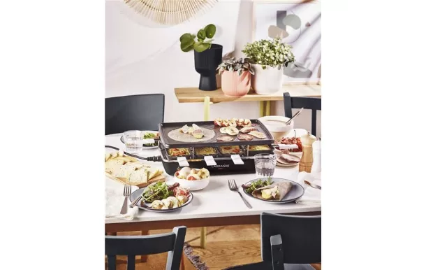 LAGRANGE Raclette Grill Crêpes 8 personnes Noire - Élément - 179301 avis moins cher
