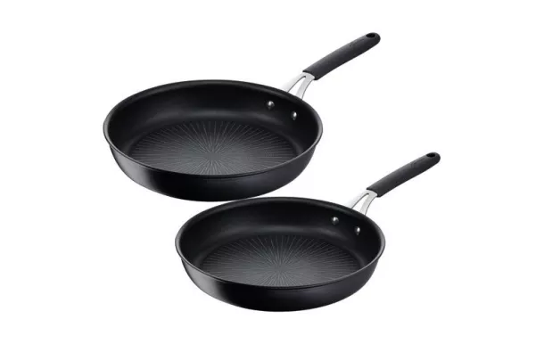 LAGOSTINA Set 2 poêles 24 et 28 cm - Tempra Titanium